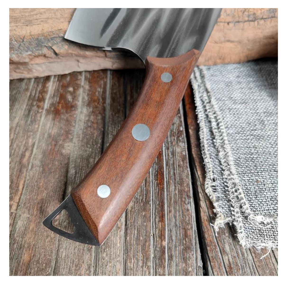 Cuchillo Profesional Hacha en Acero Inox